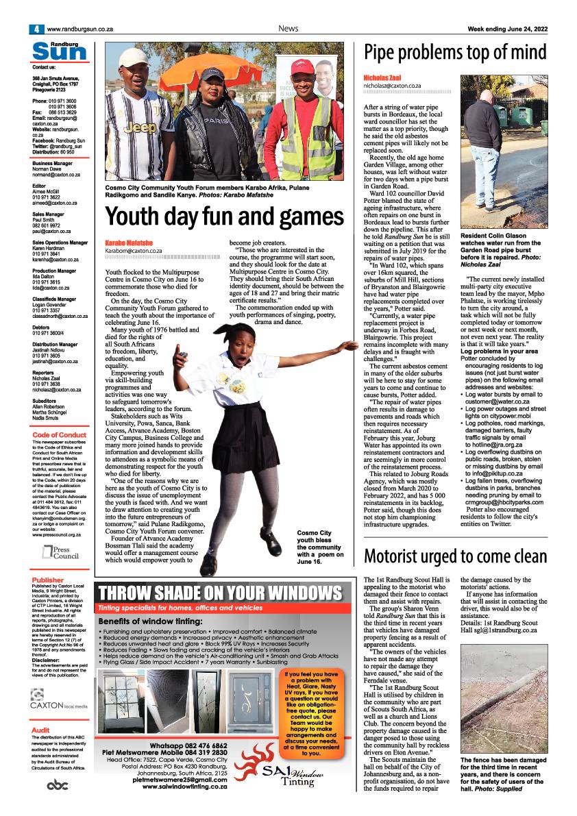 Randburg Sun June 24 2022 page 4