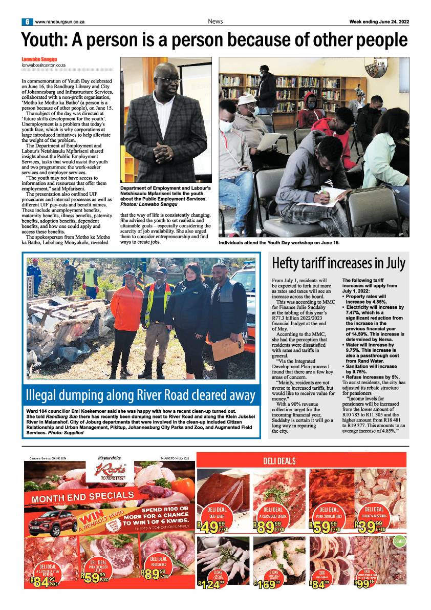 Randburg Sun June 24 2022 page 6