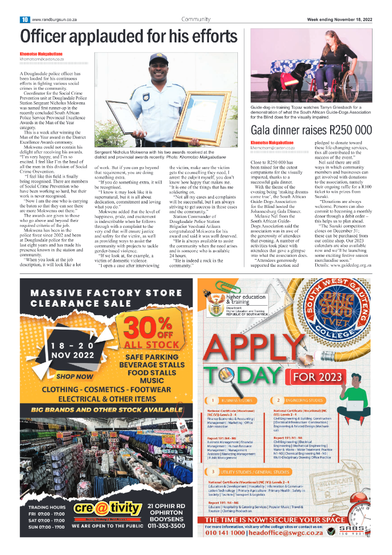 Randburg Sun Nov 18 2022 page 10