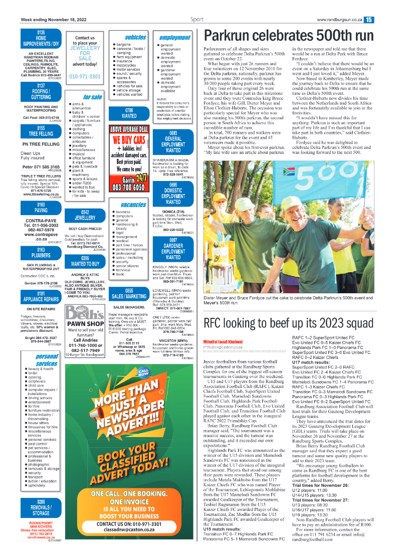 Randburg Sun Nov 18 2022 page 15