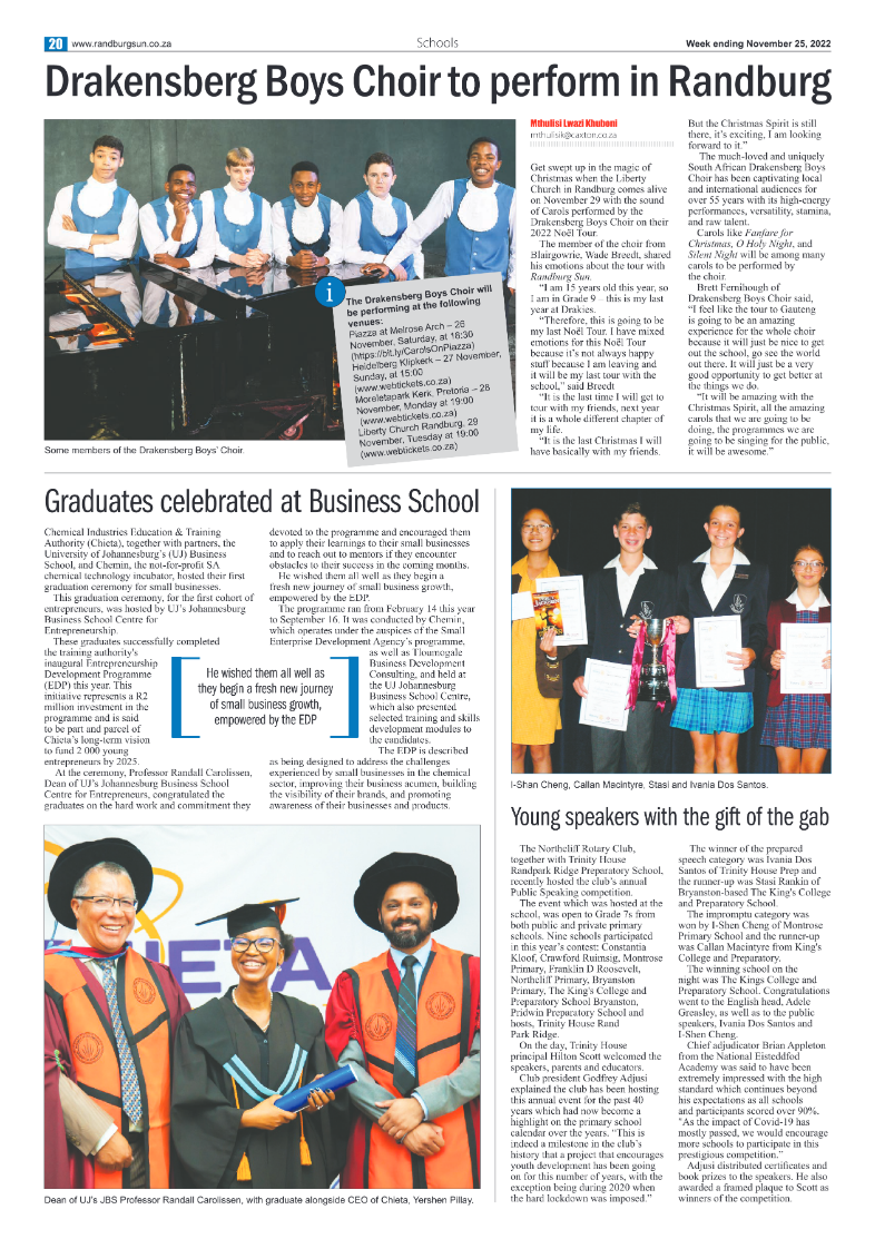 Randburg Sun Nov 25 2022 page 20
