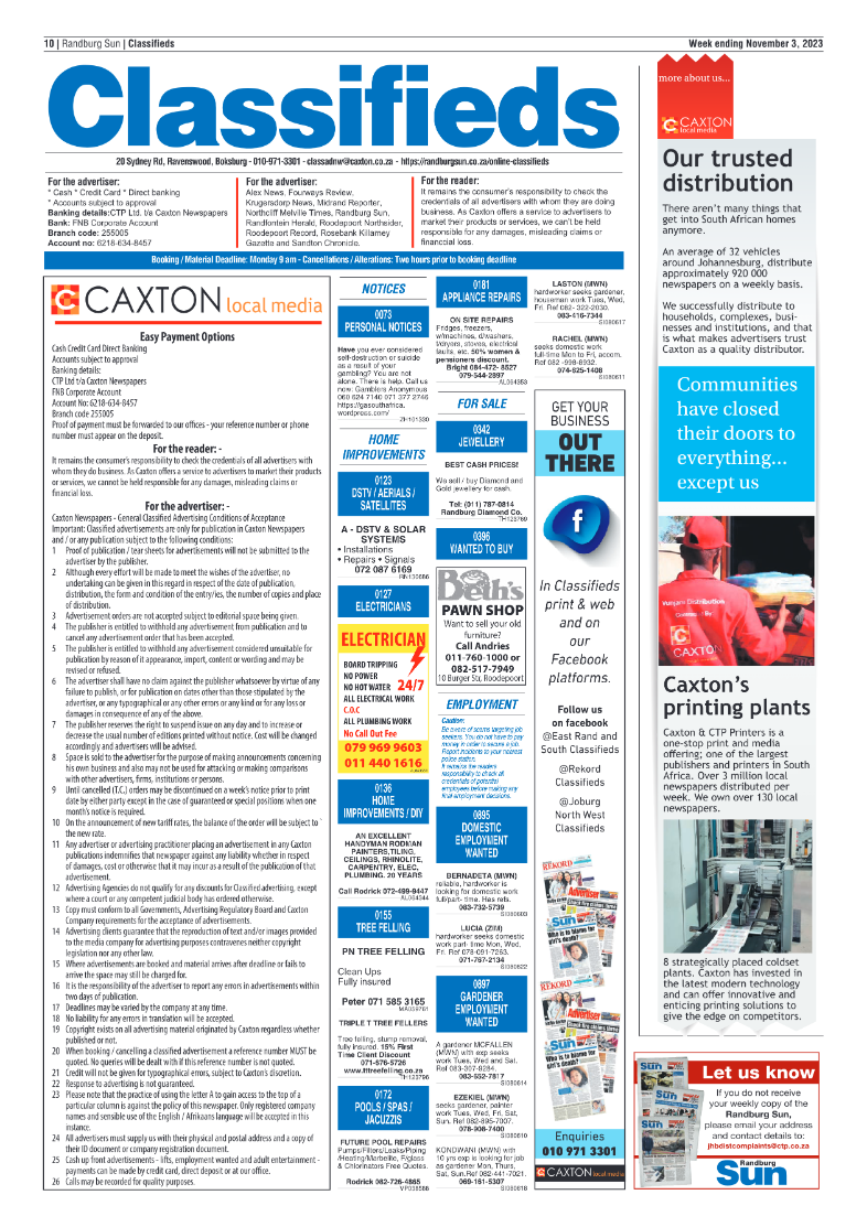 Randburg Sun November 3 2023 page 18