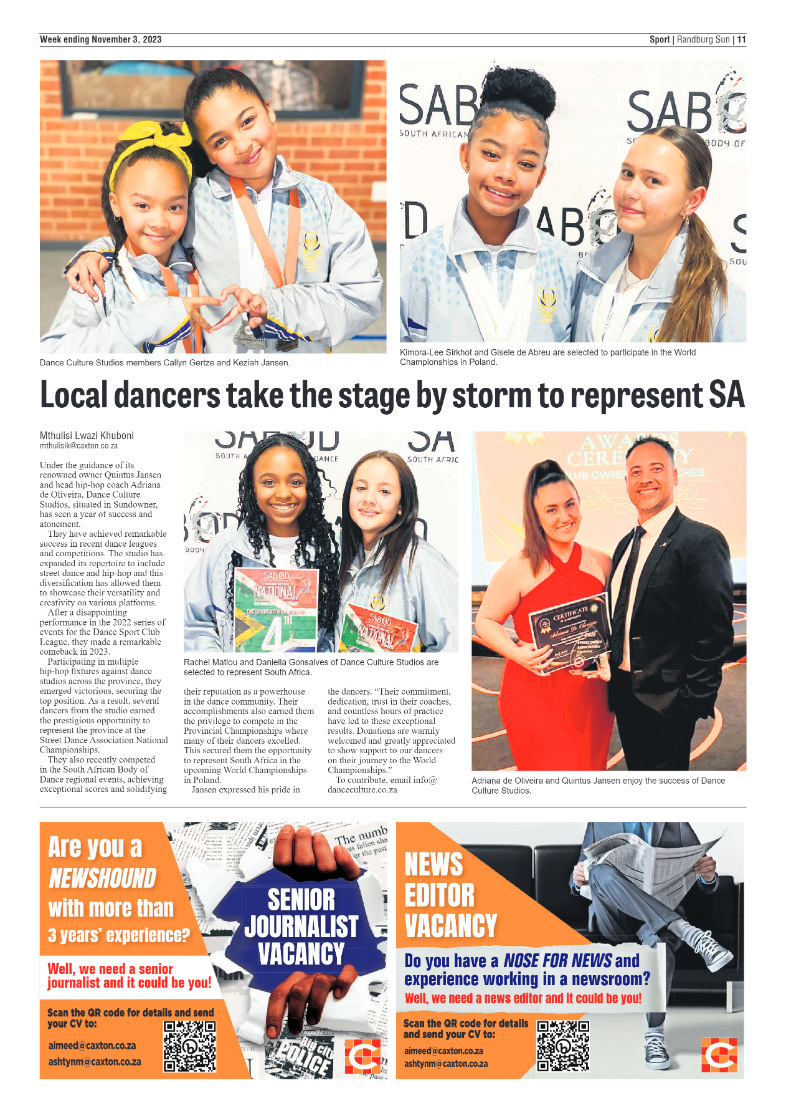 Randburg Sun November 3 2023 page 19