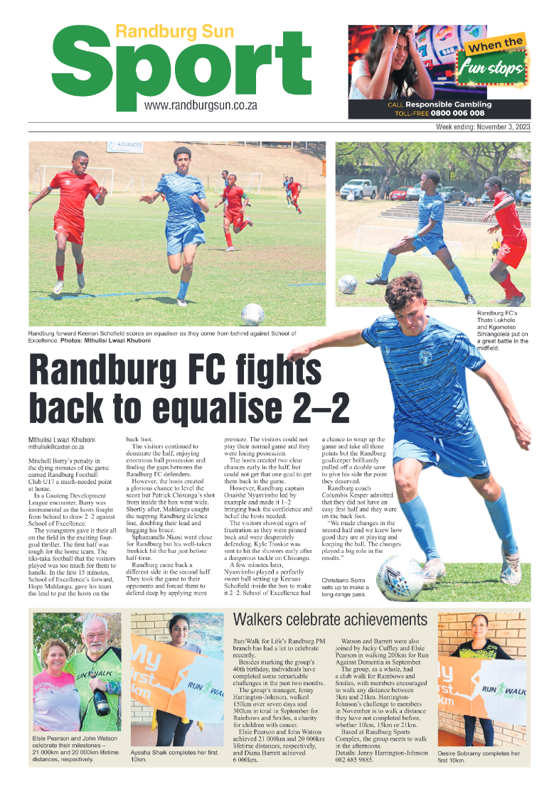 Randburg Sun November 3 2023 page 20