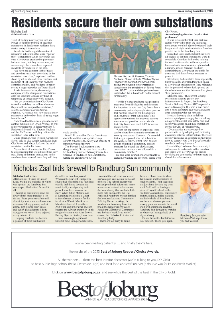 Randburg Sun November 3 2023 page 4