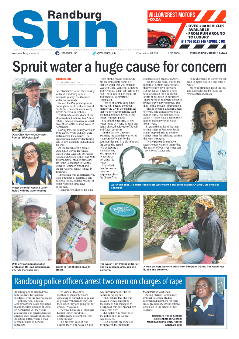 Randburg Sun Oct 14 2022 page 1