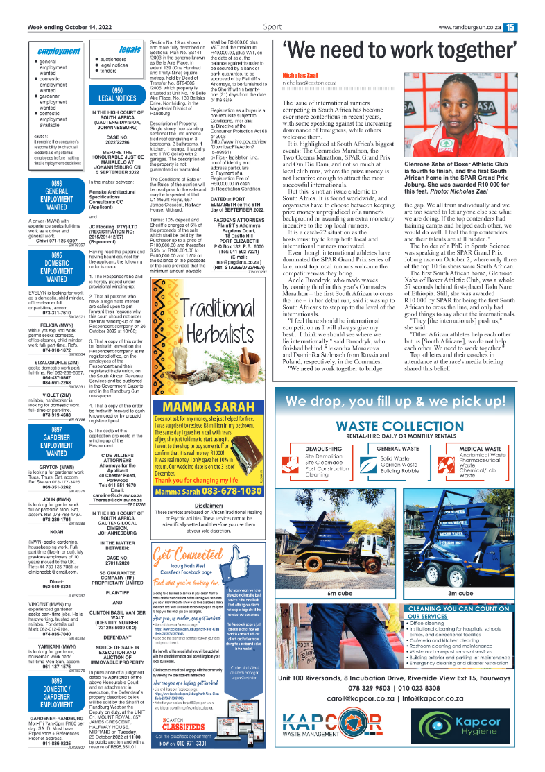 Randburg Sun Oct 14 2022 page 15