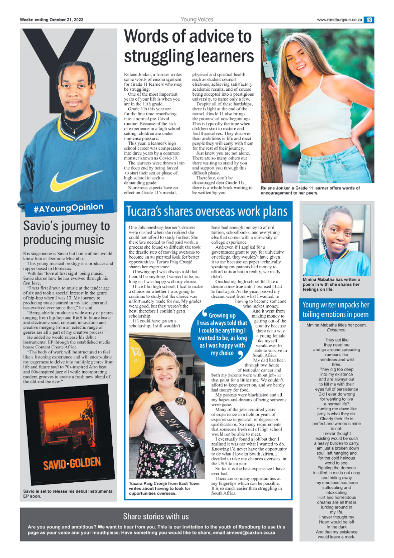 Randburg Sun Oct 21 2022 page 13