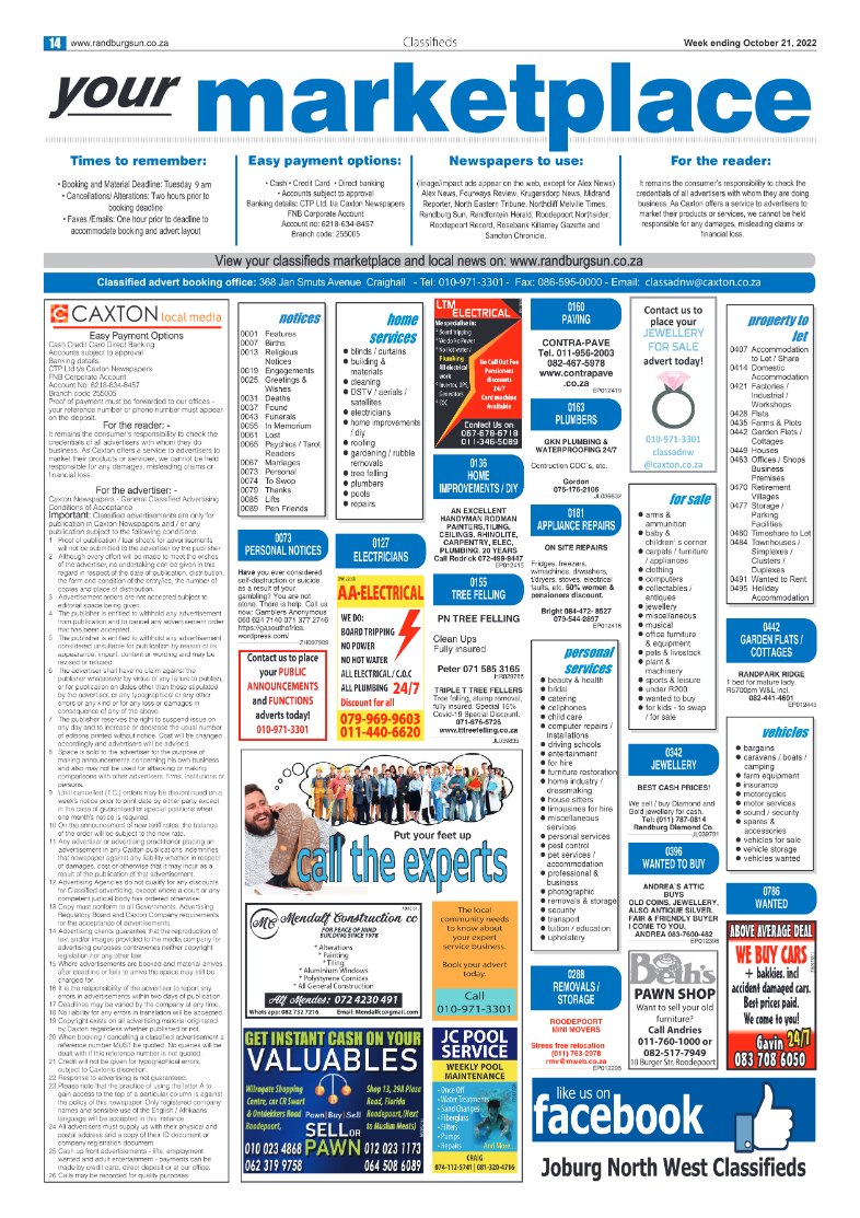 Randburg Sun Oct 21 2022 page 14