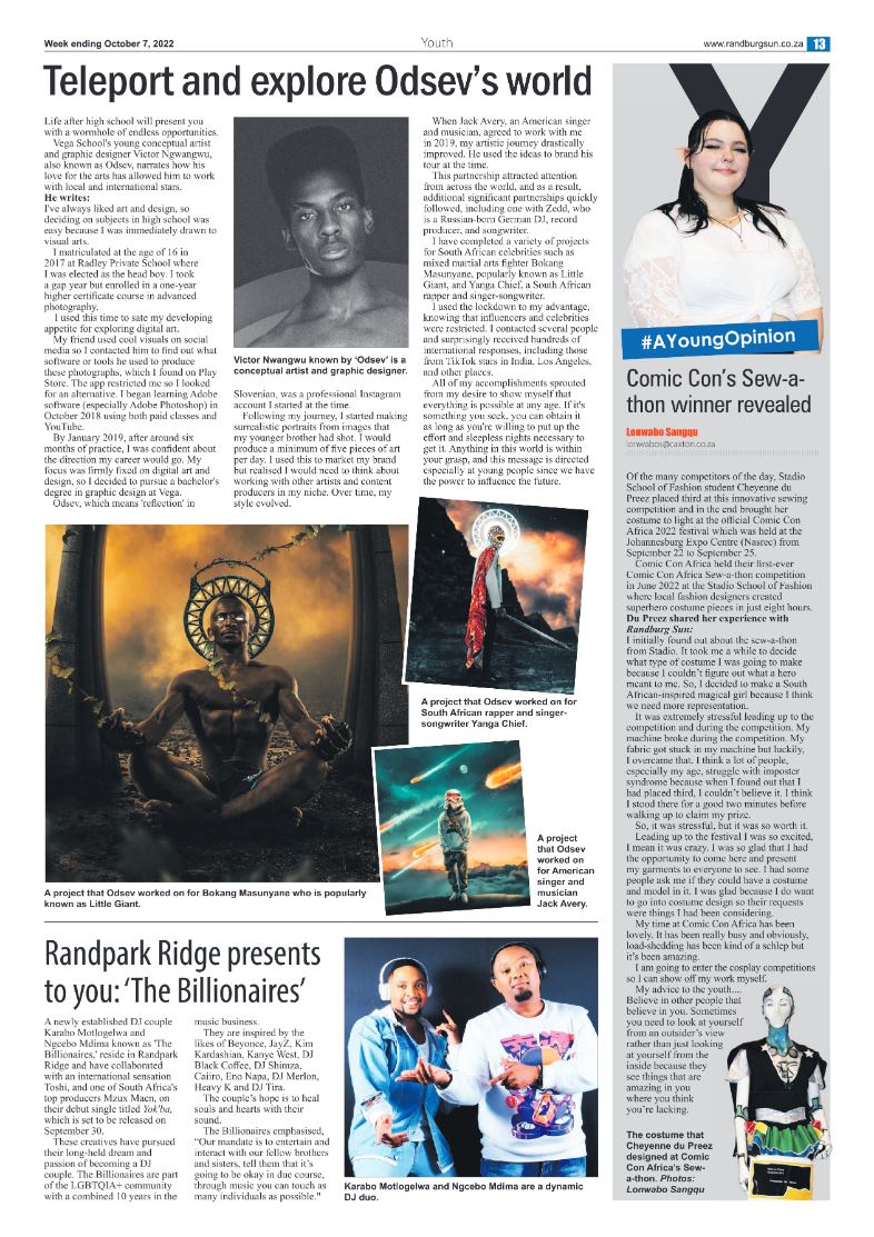 Randburg Sun October 7 2022 page 13