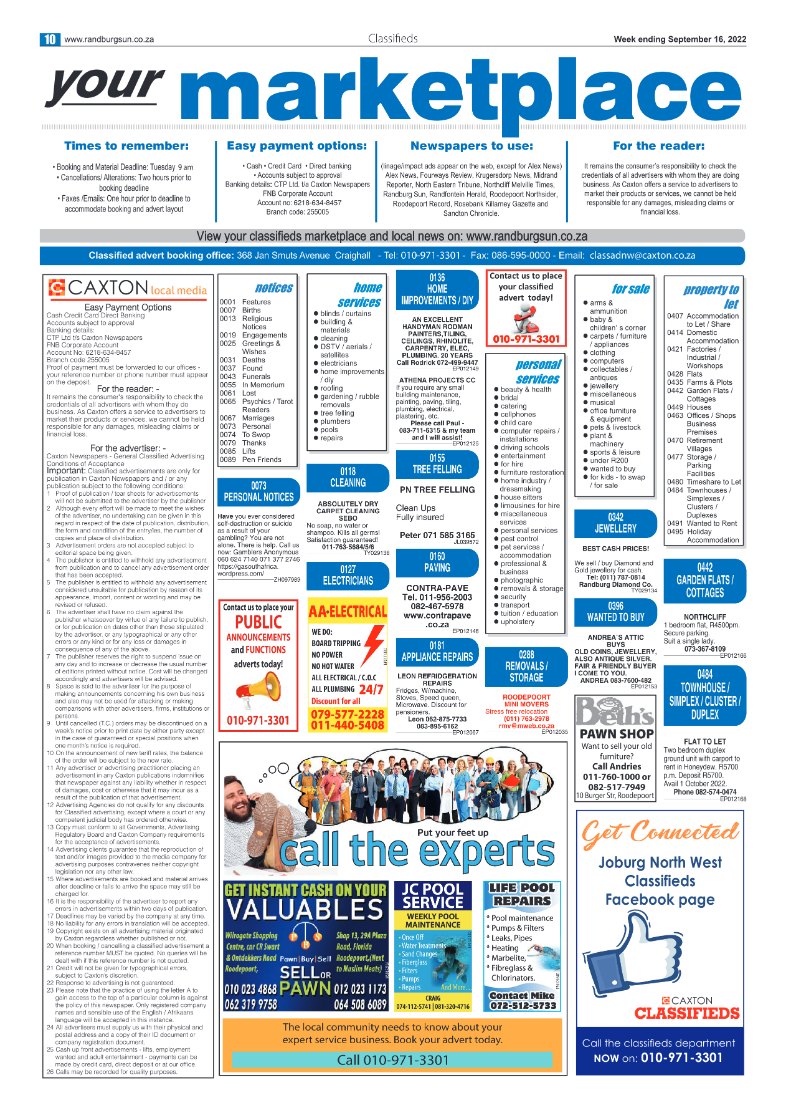 Randburg Sun September 16 2022 page 10