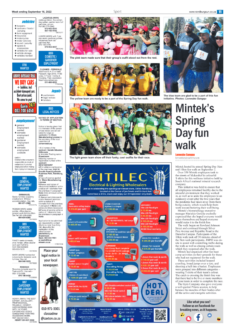 Randburg Sun September 16 2022 page 11