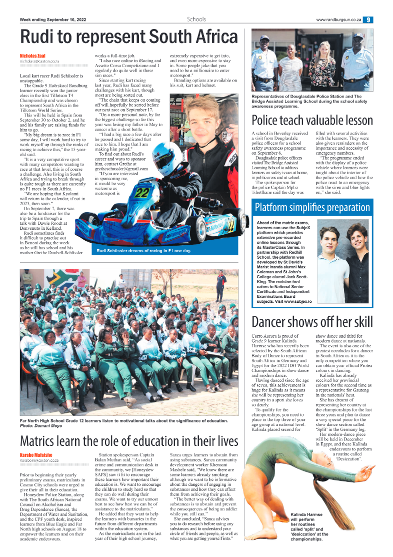 Randburg Sun September 16 2022 page 9