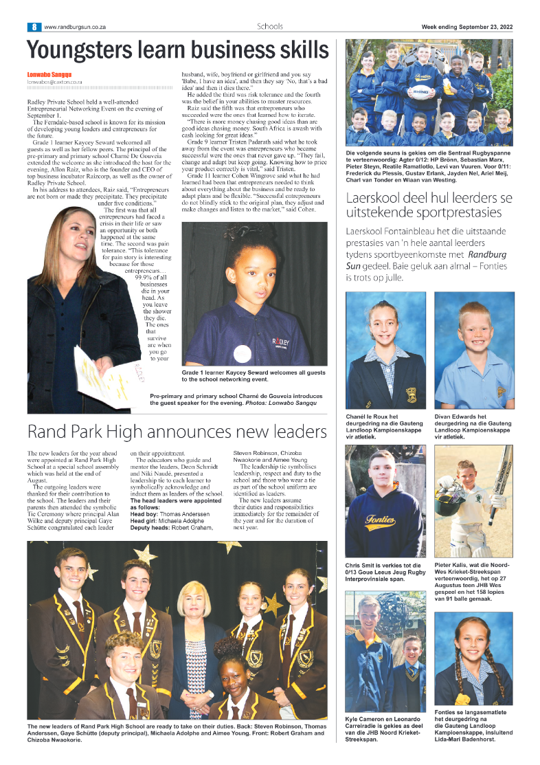 Randburg Sun September 23 2022 page 8
