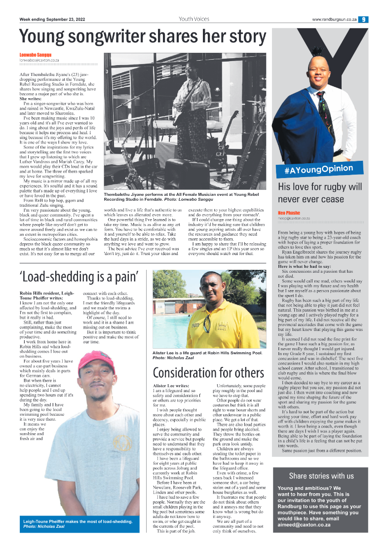 Randburg Sun September 23 2022 page 9