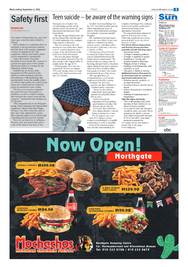 Randburg Sun September 2 2022 page 3