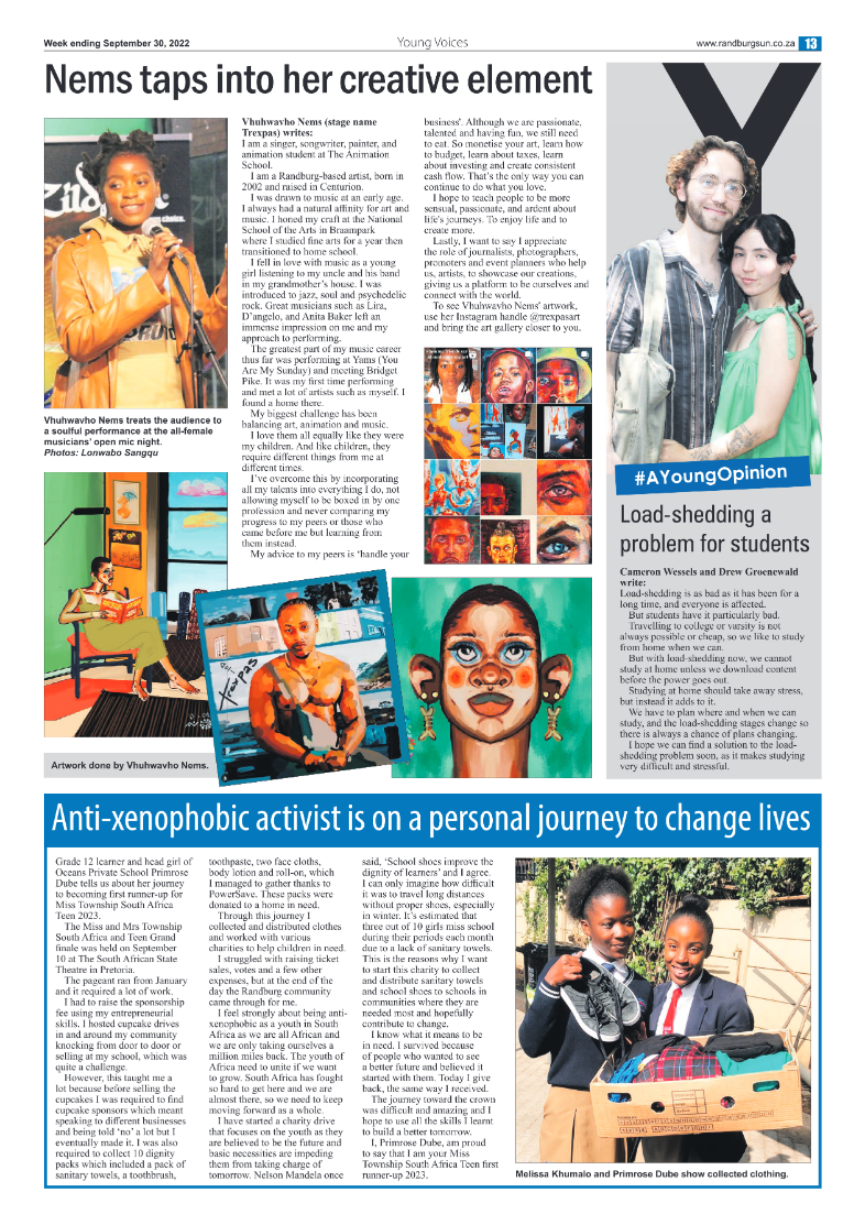 Randburg Sun September 30 2022 page 13