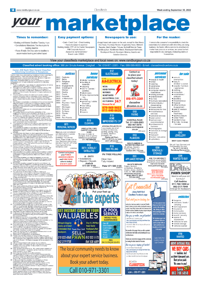 Randburg Sun September 30 2022 page 14