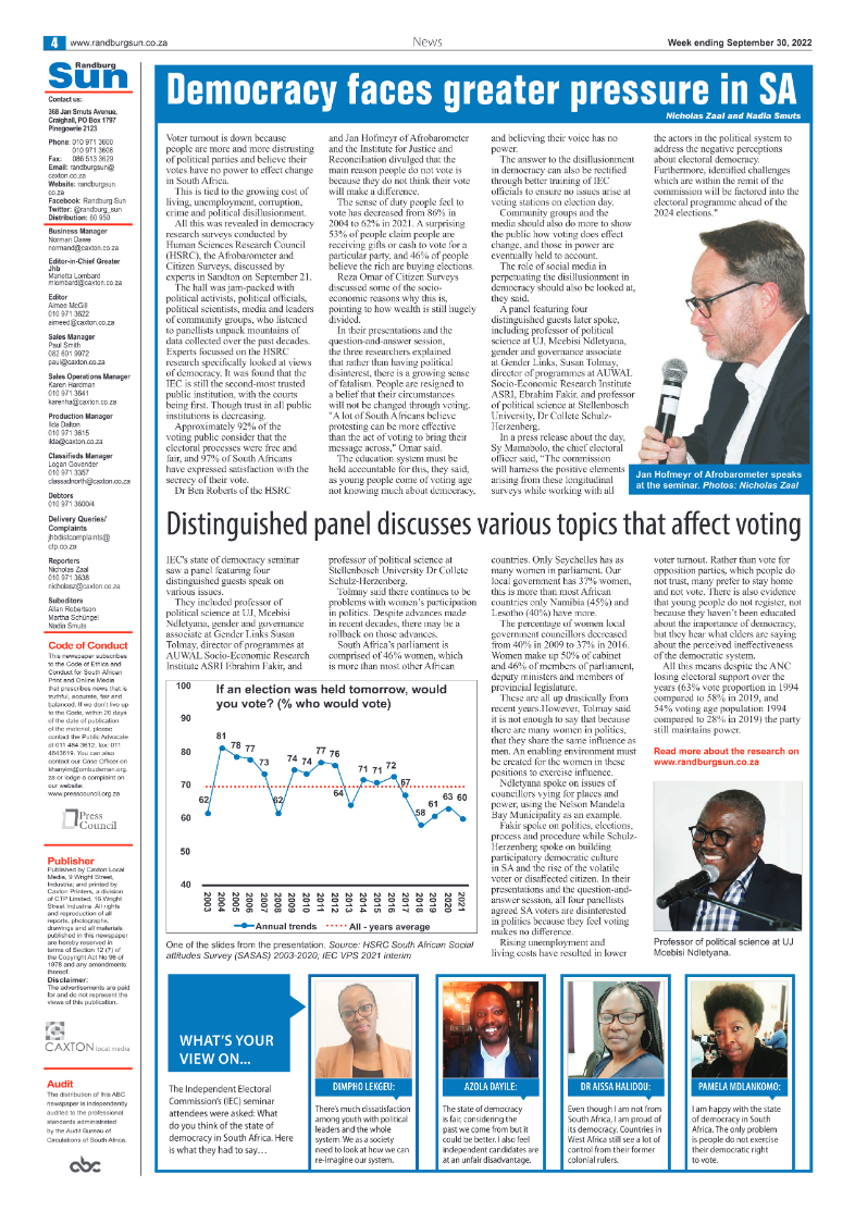 Randburg Sun September 30 2022 page 4