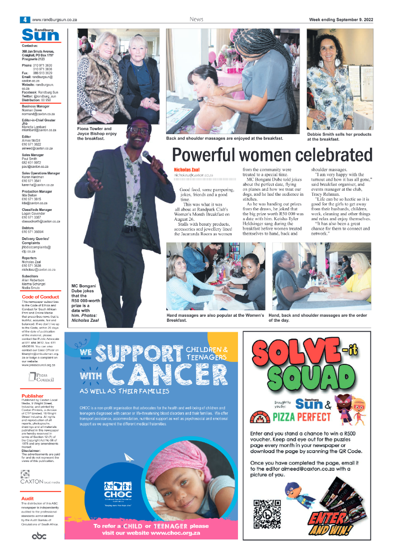 Randburg Sun September 9 2022 page 4