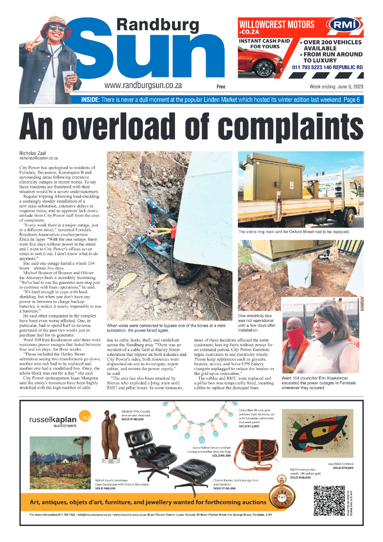 Randburg Sun 09 June 2023 page 1