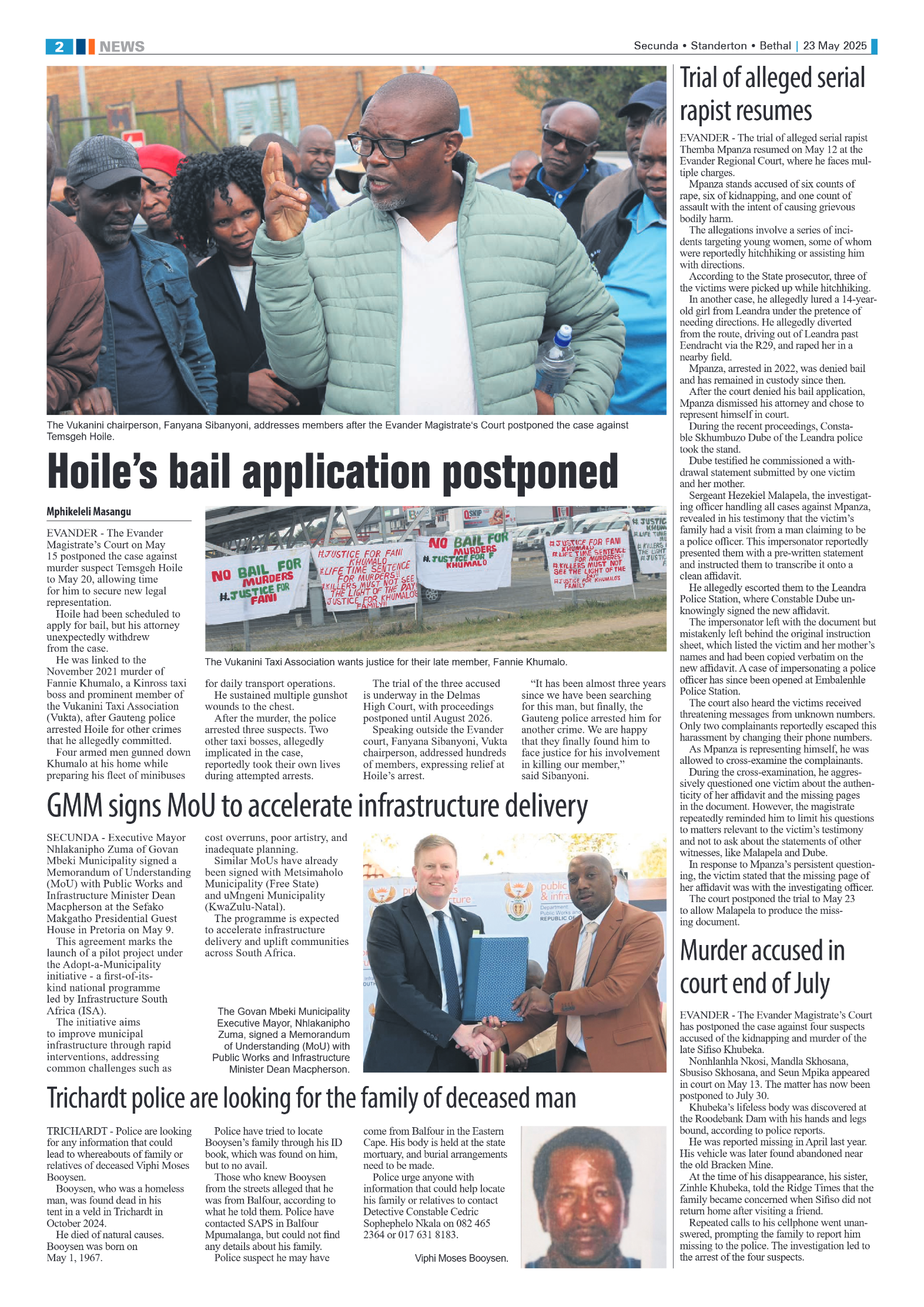 Ridge Times 23 May 2025 page 2