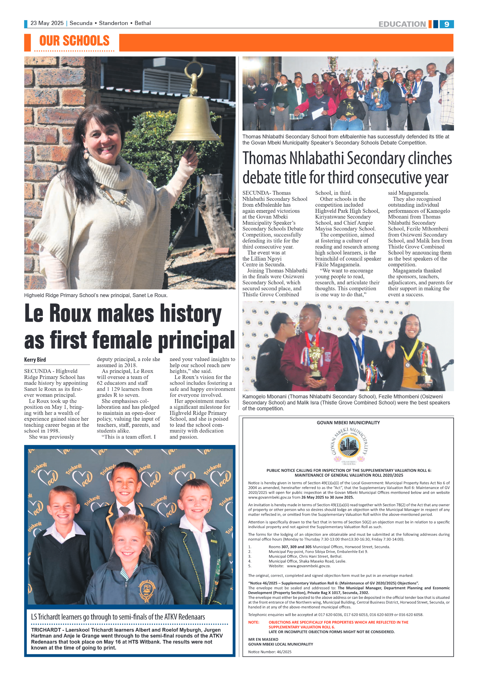 Ridge Times 23 May 2025 page 9