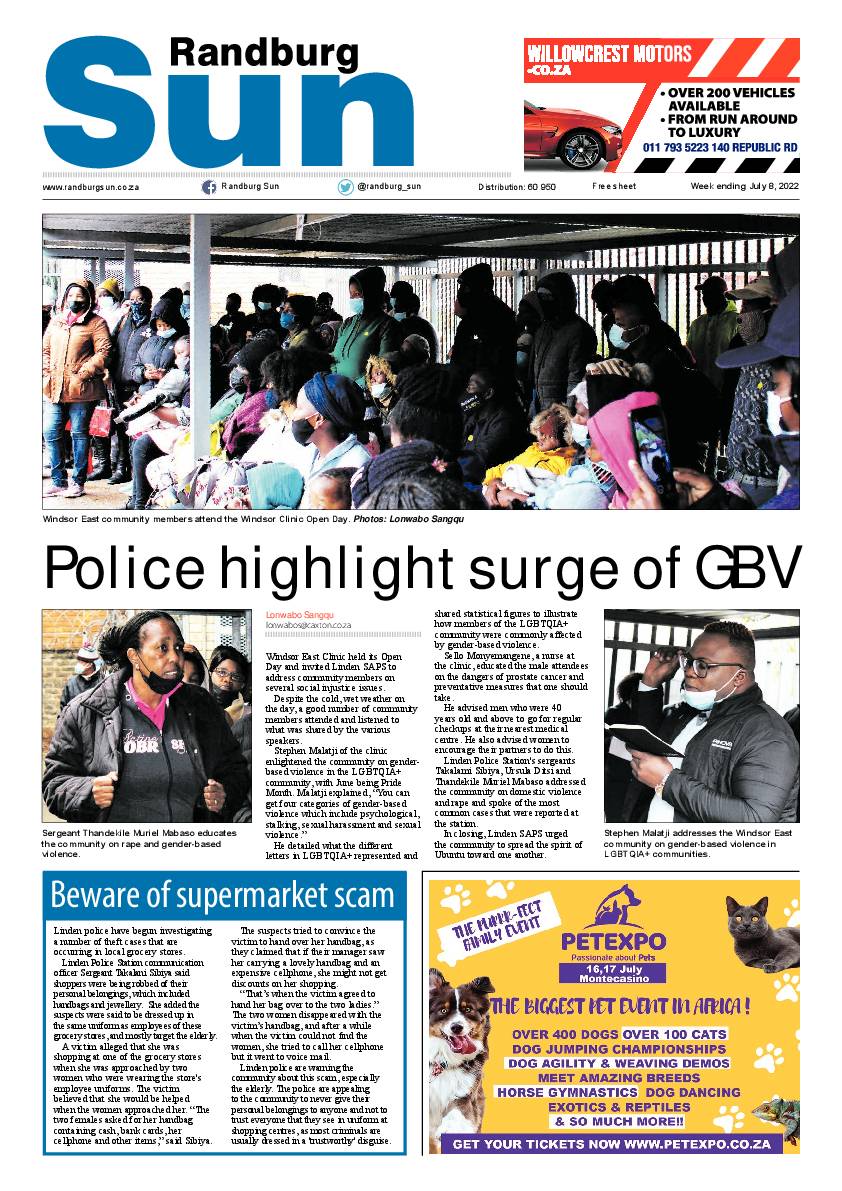Randburg Sun 08 July 2022 page 1