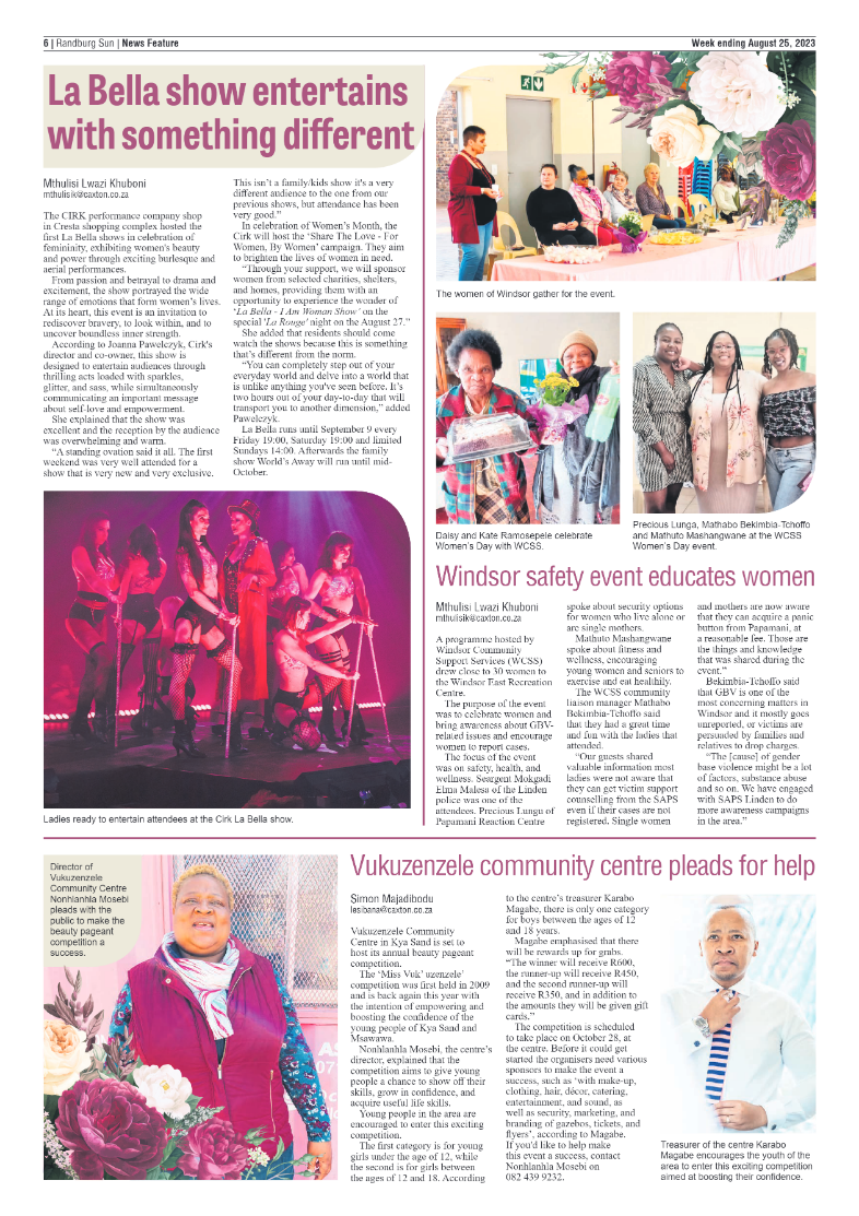 Randburg Sun 25 August 2023 page 6